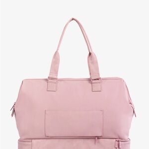 BEIS Pink Travel Tote with Front Pocket
